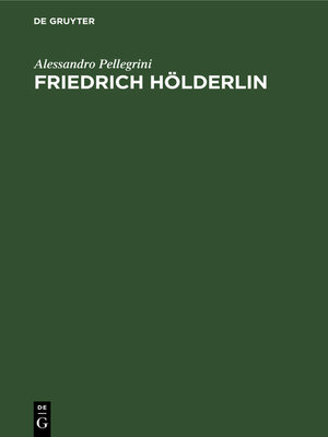 cover image of Friedrich Hölderlin
